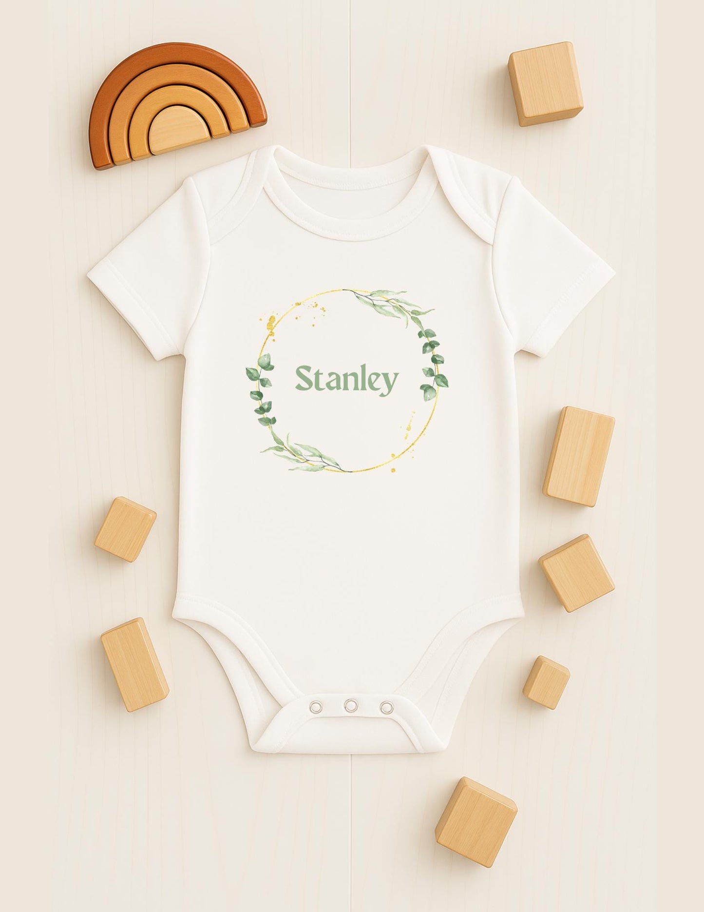 Personalised baby vest bodysuit or sleepsuit, Customisable baby gift, Present for baby boy