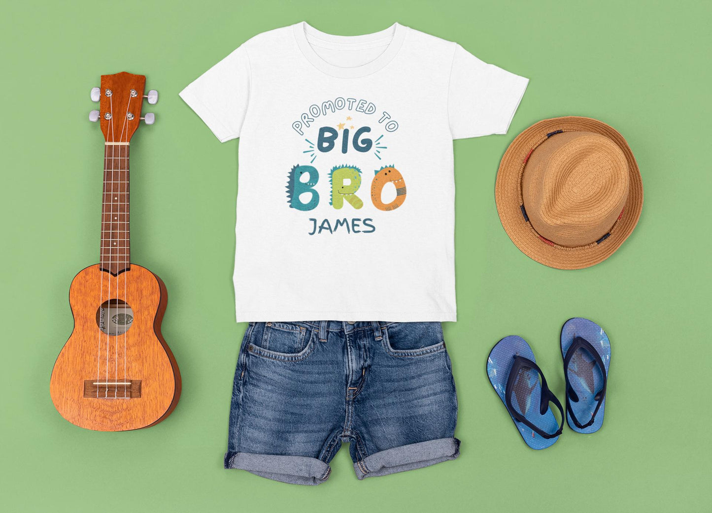 Promoted to Big Brother - Personalised Pregnancy Announcement T-shirt