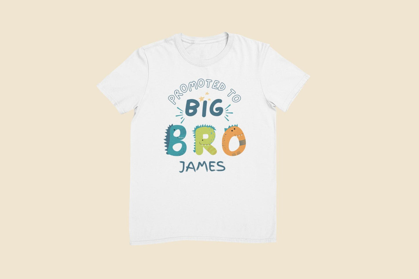 Promoted to Big Brother - Personalised Pregnancy Announcement T-shirt