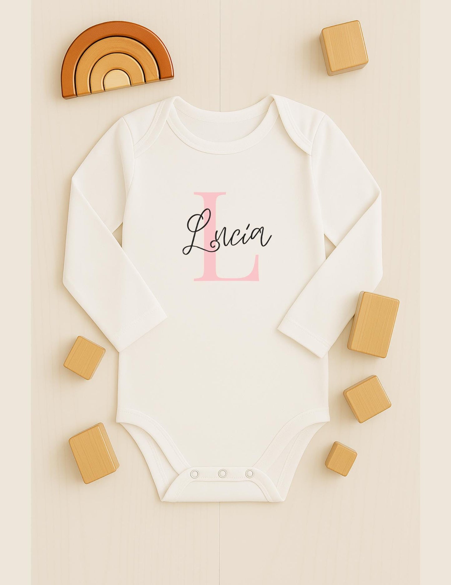 Personalised name t-shirt vest or sleep suit for children toddlers and babies, Baby boy gifts, Baby girl gifts, customisable present.