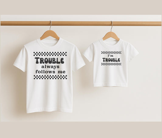 Matching Parent and Child T-shirts, Perfect gift for mom, Present for dad, Gift for him, Top for parent and kids