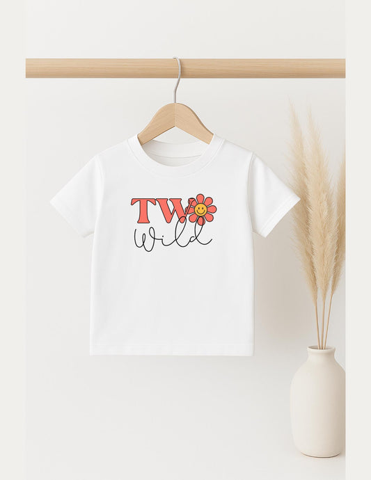 Second Birthday T-Shirt, Top for Girl's 2nd Birthday, Party Tee for 2 year old