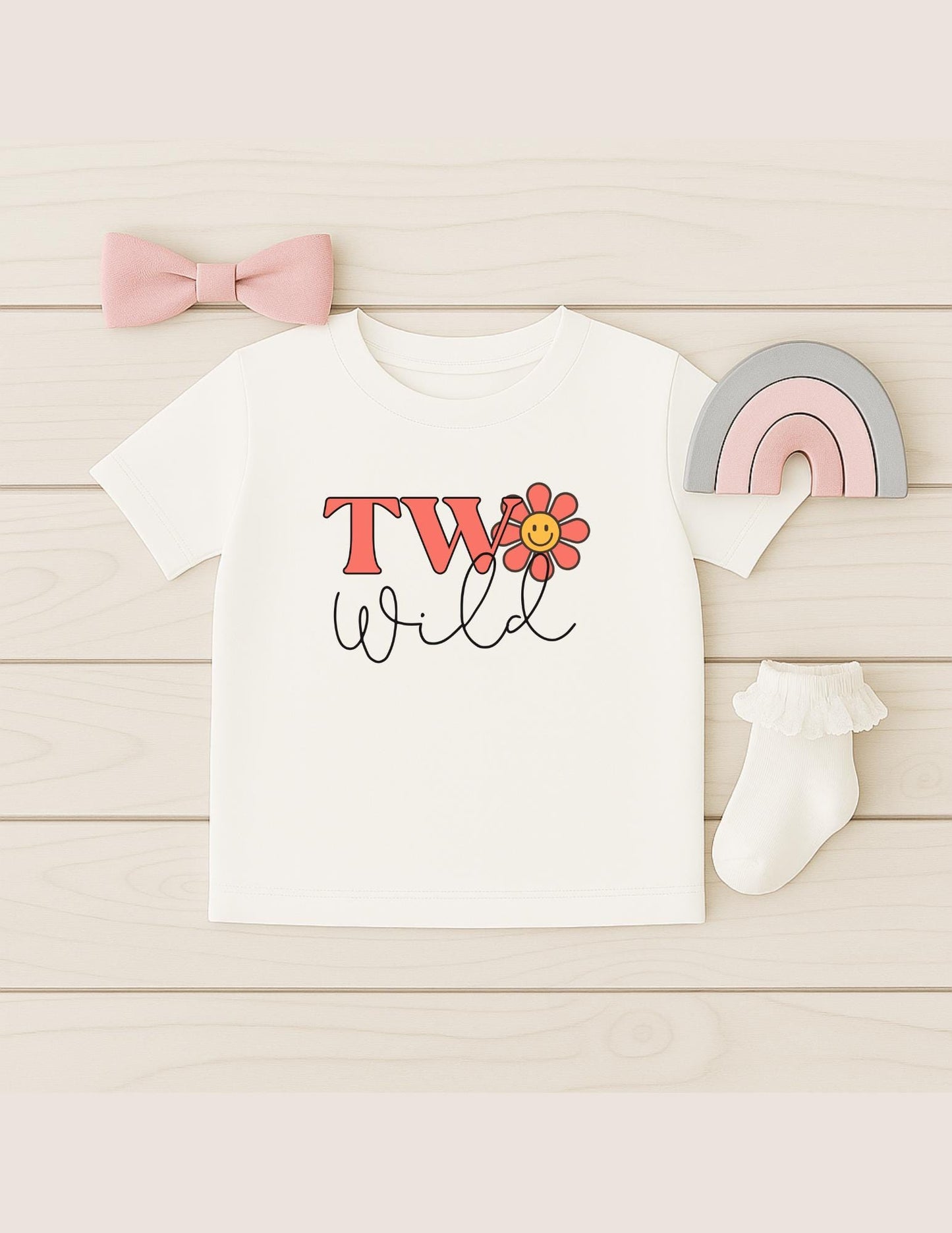 Second Birthday T-Shirt, Top for Girl's 2nd Birthday, Party Tee for 2 year old