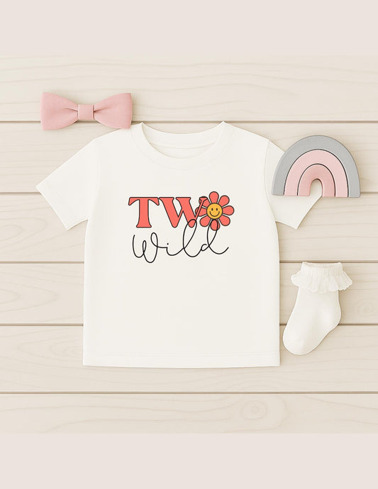 Second Birthday T-Shirt, Top for Girl's 2nd Birthday, Party Tee for 2 year old
