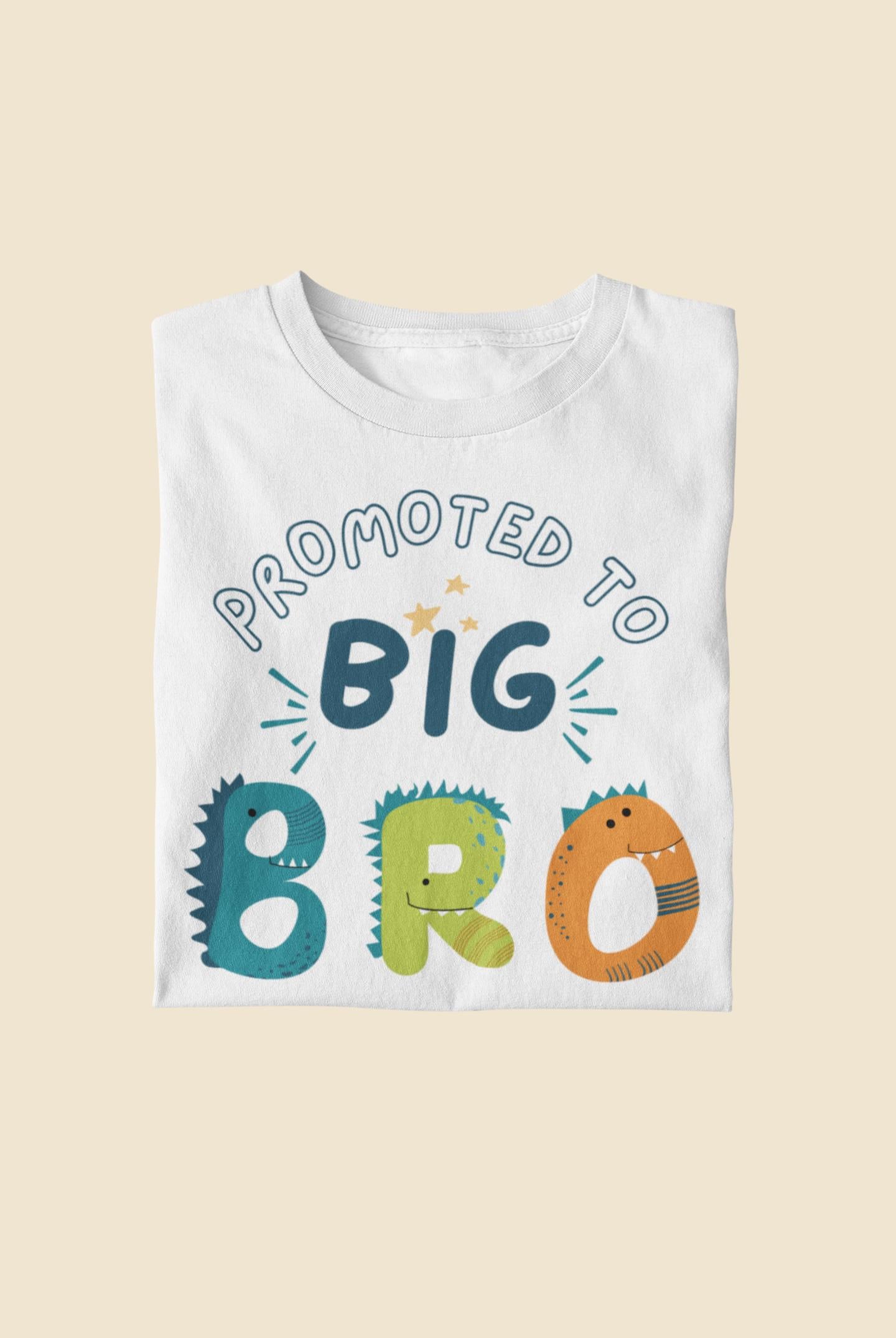 Promoted to Big Brother - Personalised Pregnancy Announcement T-shirt